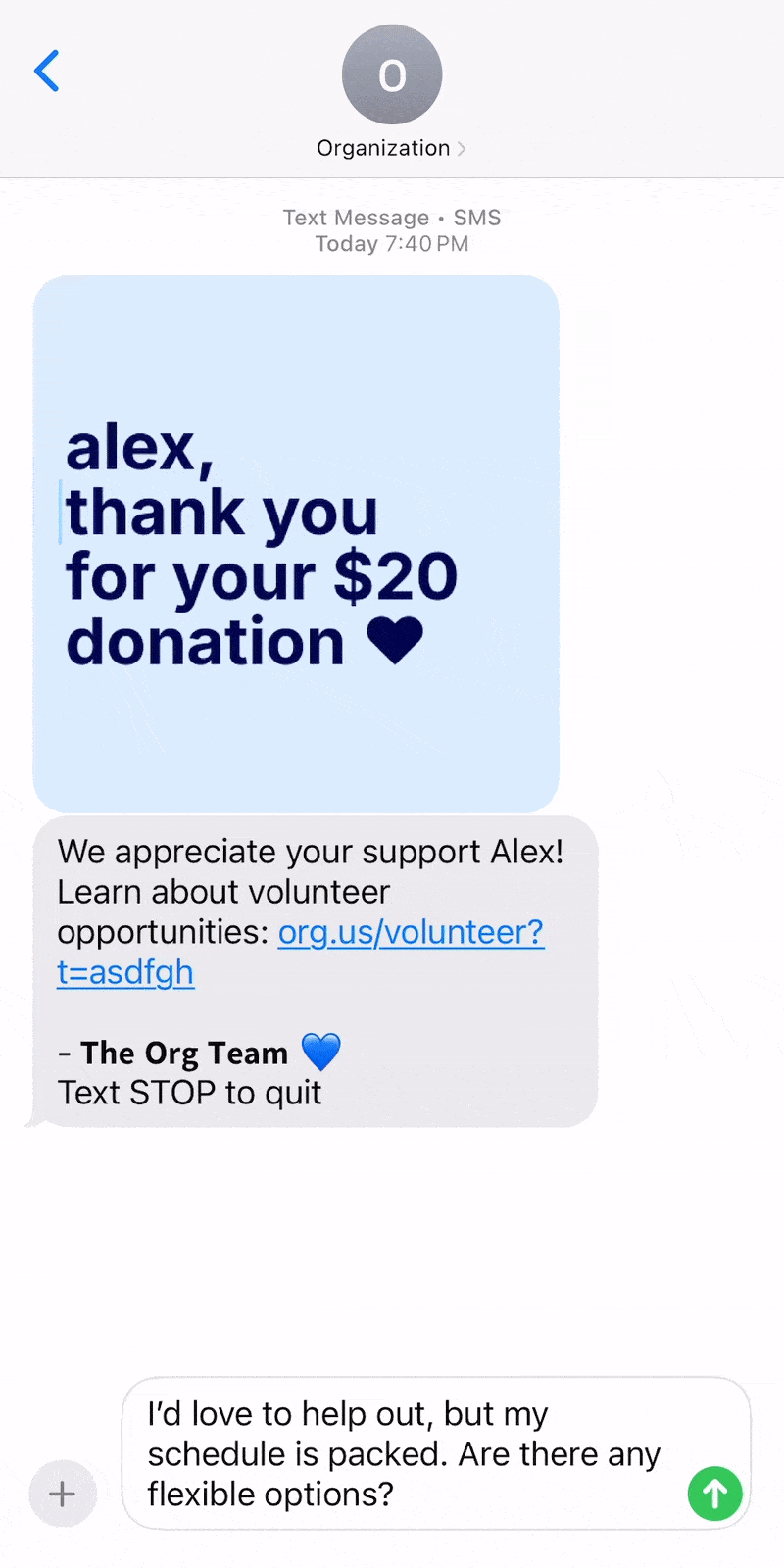 Texted GIF created via Switchboard's Dynamic Media builder