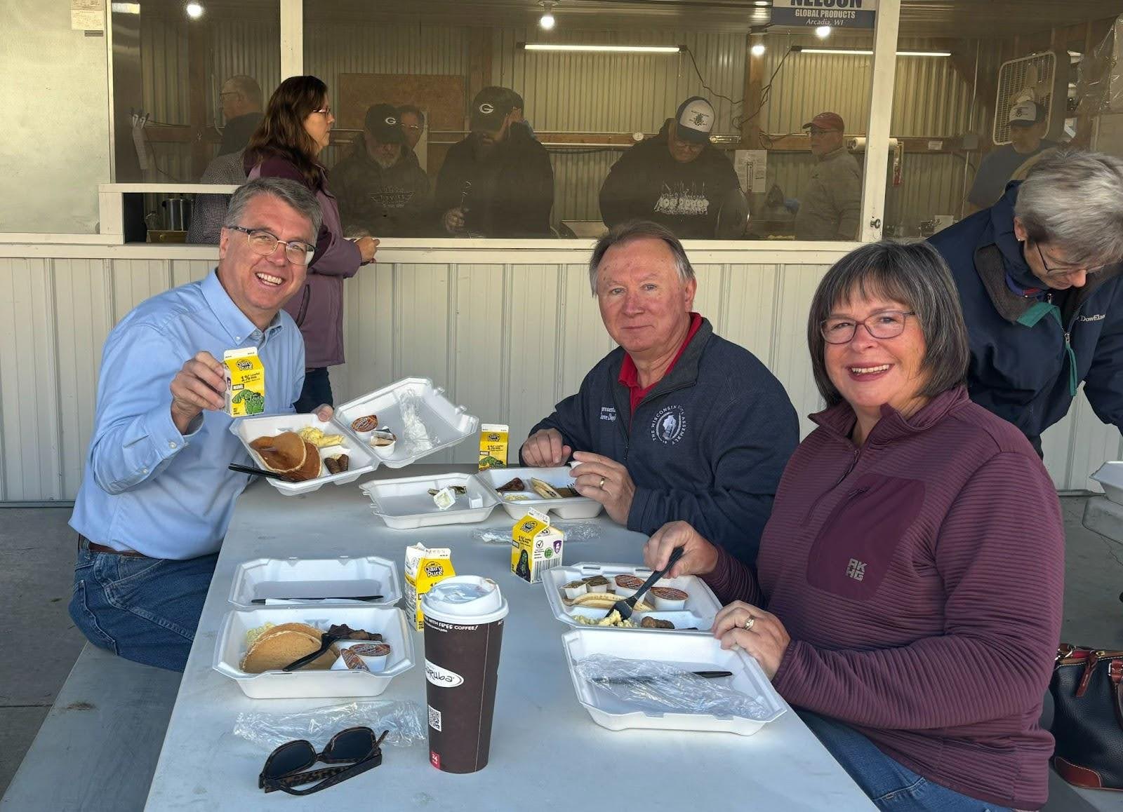 Picture of Sen. Brad Pfaff with 2 supporters