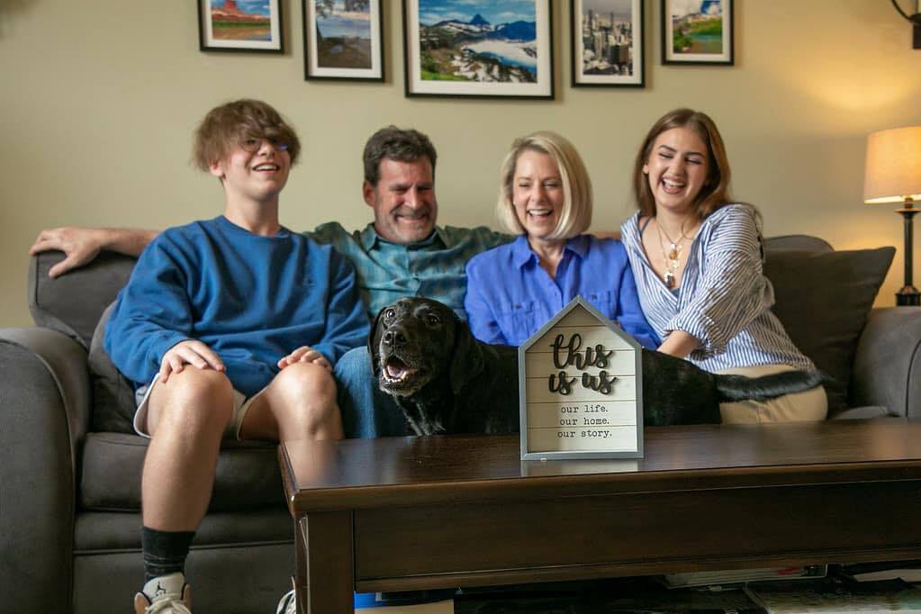 Emily Busch and her family