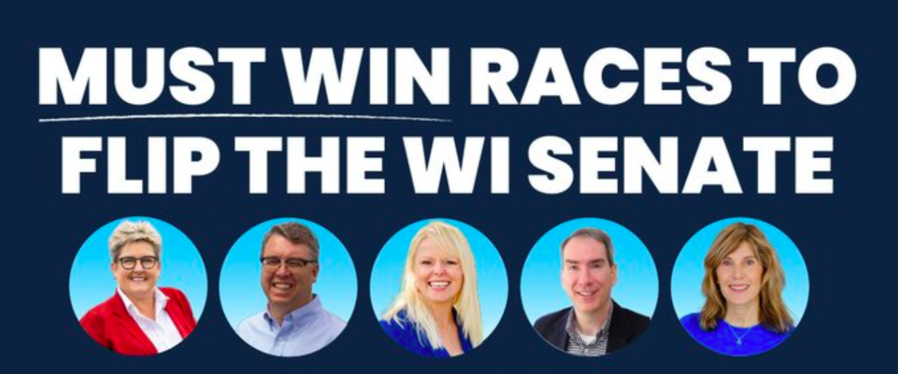 Must Win Races to Flip the WI Senate