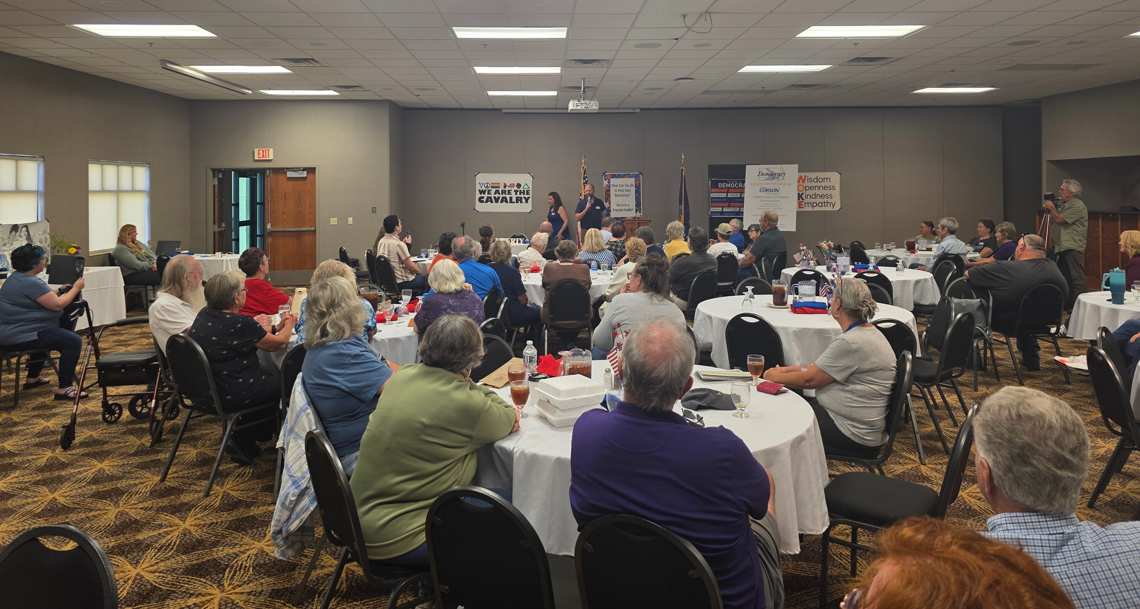 Democracy Fest in Colby meeting room