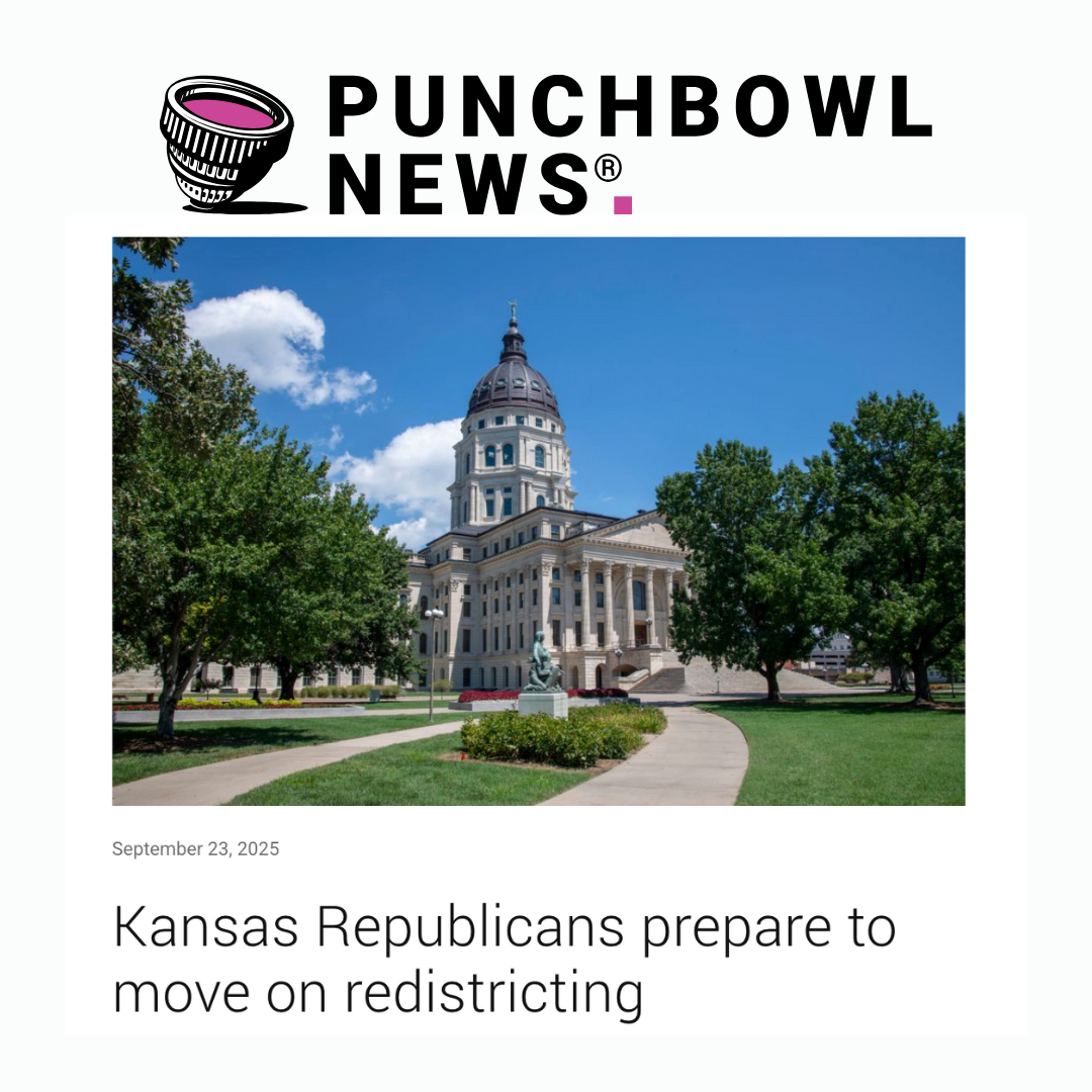 Punchbowl News Headline "KS Republicans prepare to move on redistricting"