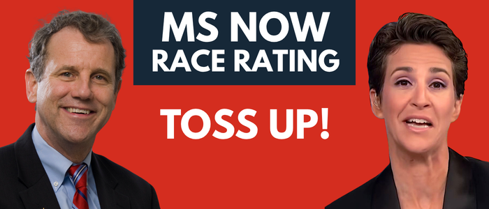 MS NOW Race Rating: Toss-Up MS NOW Race Rating: Toss-Up!