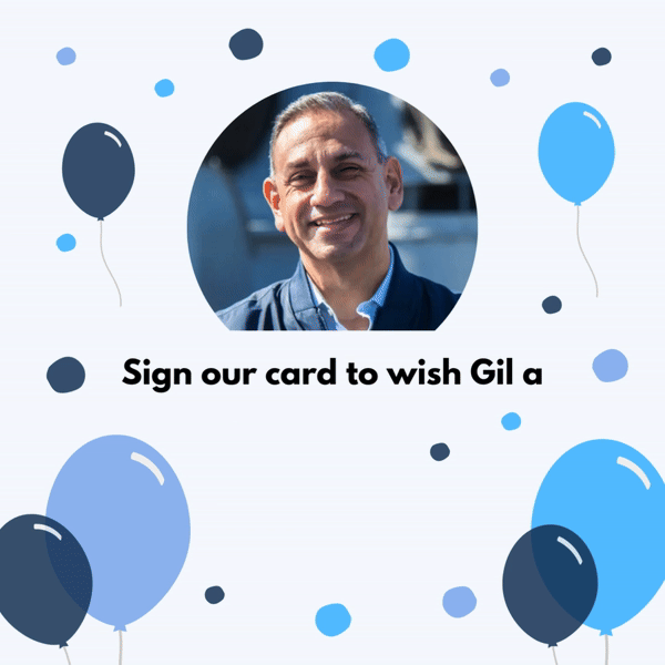 Gil Cisneros Happy Birthday card