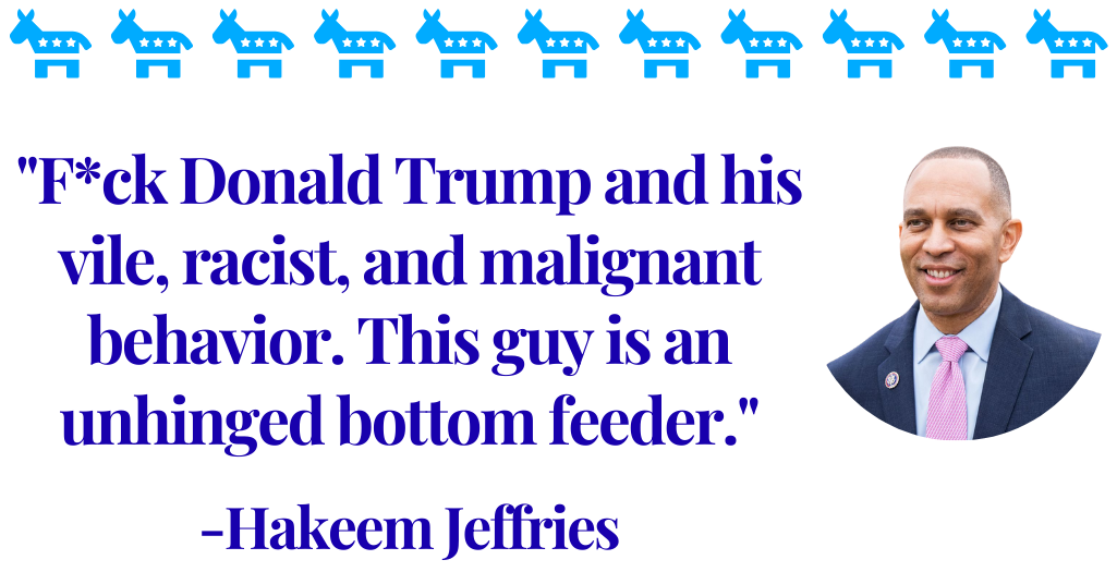 Image of Democratic response calling out Trump's behavior