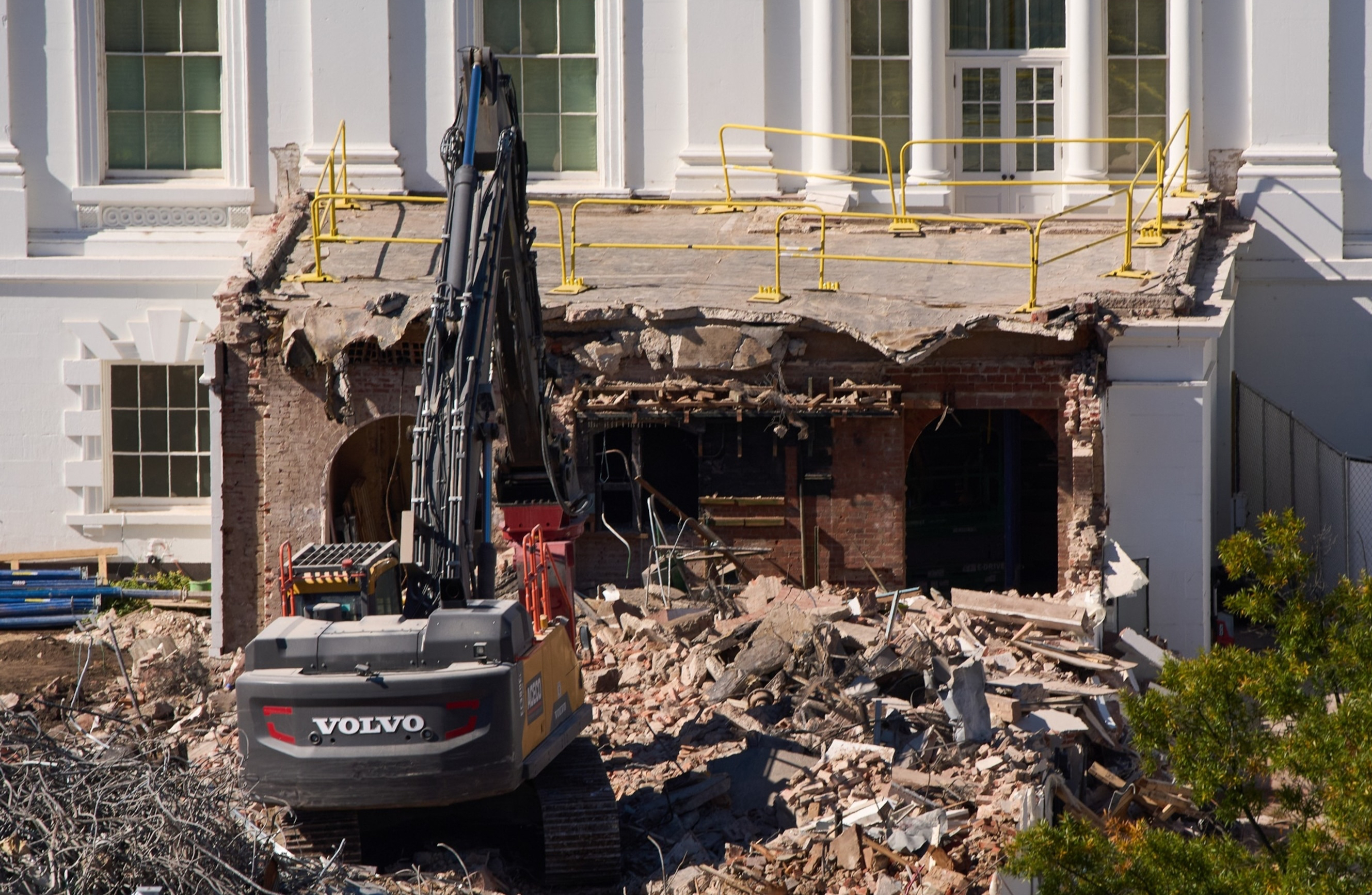 White House demolition work