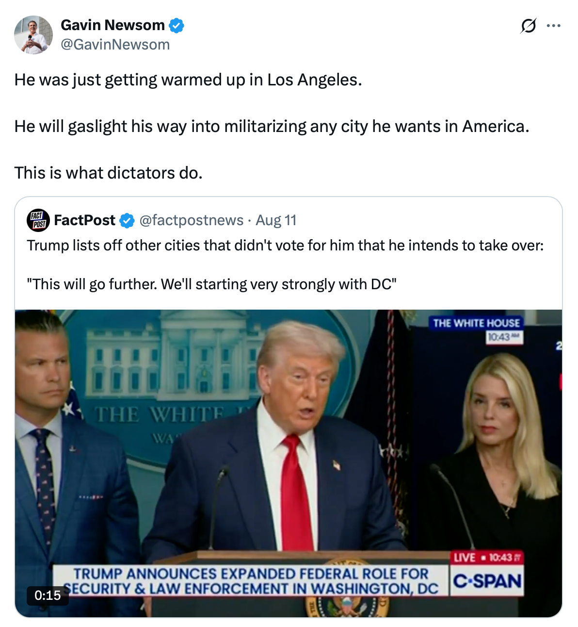 Gavin Newsom's Warning