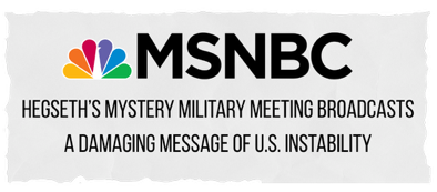 MSNBC Hegseth meeting