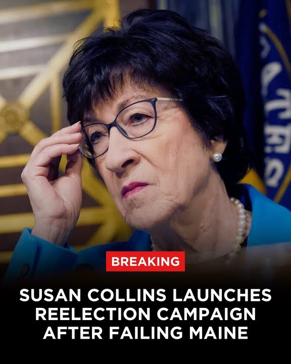 BREAKING: Susan Collins Launches Reelection Campaign After Failing Maine