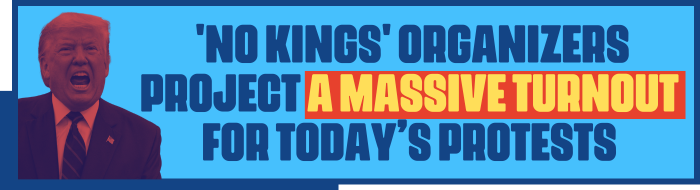 NPR: 'No Kings' organizers project a massive turnout for today’s protests NPR: 'No Kings' organizers project a massive turnout for today’s protests