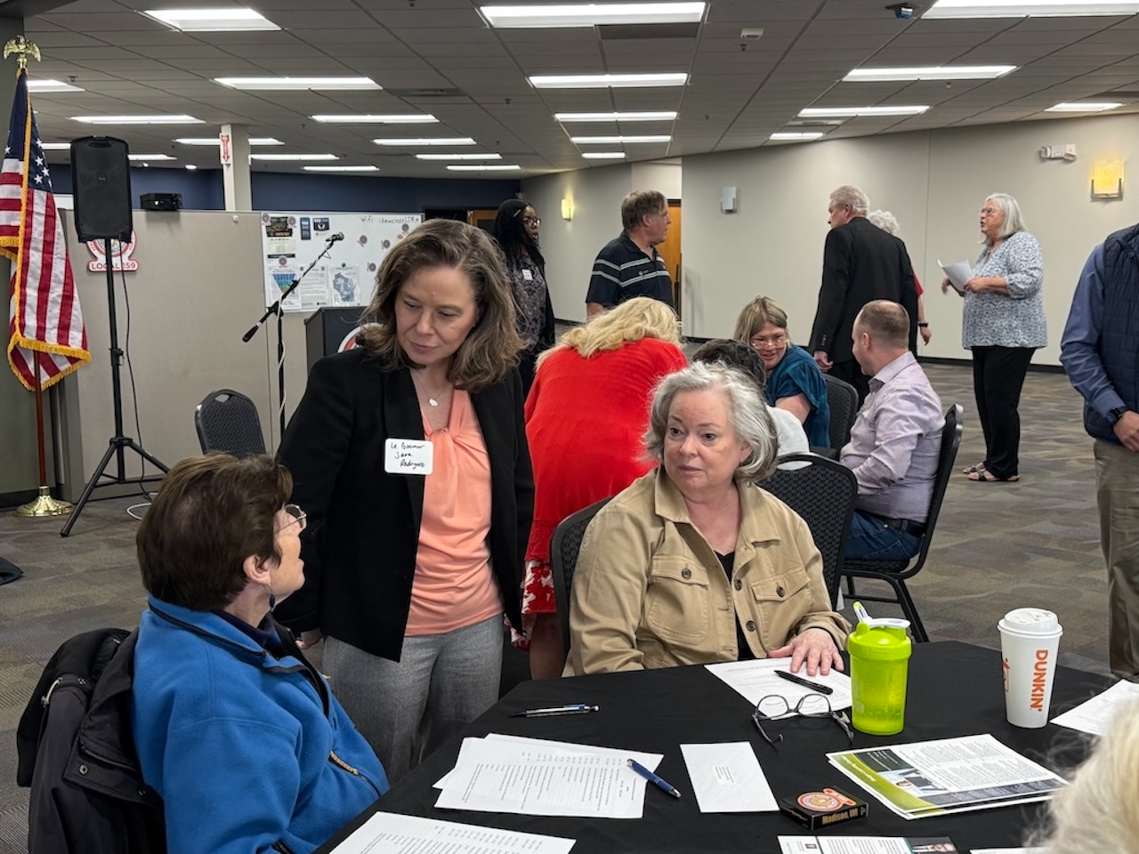 Sara Rodriguez at the 2nd Congressional District Convention.