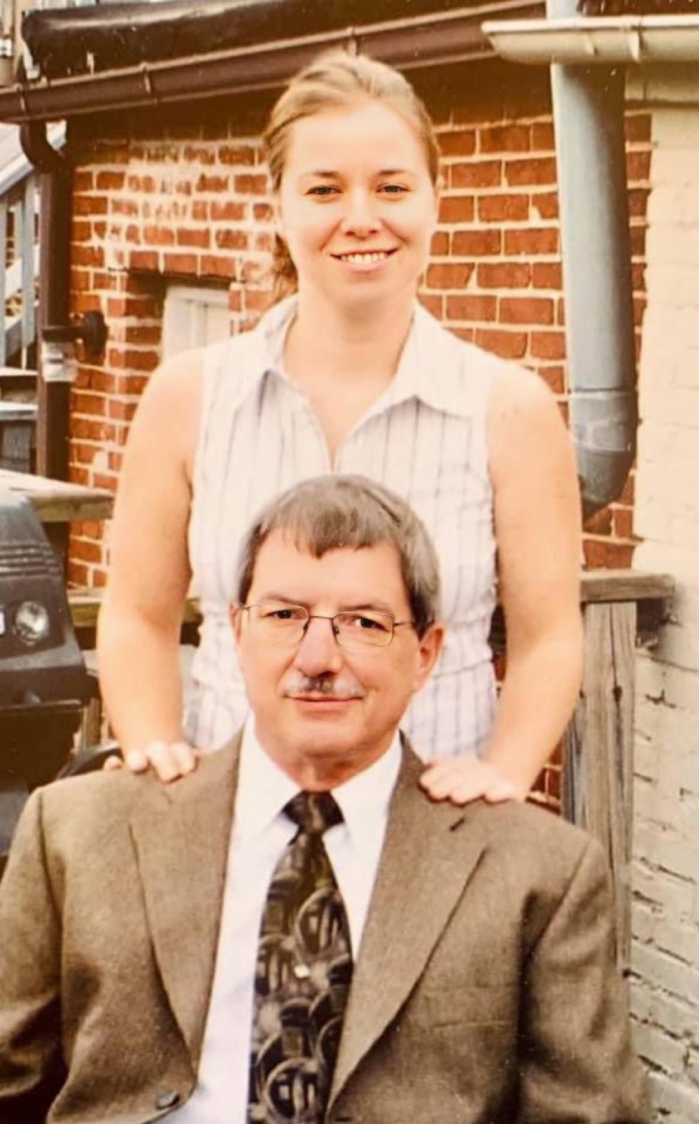 Sara with her father