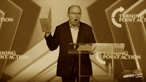 Tom Tiffany speaking at AmericaFest 2025