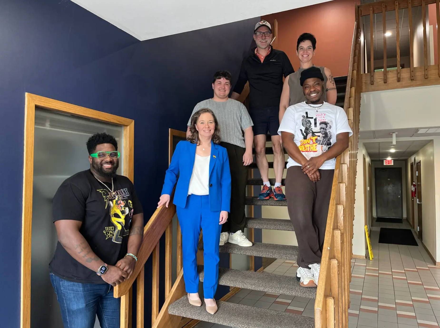 LG Sara Rodriguez alongside GSAFE staff in Madison