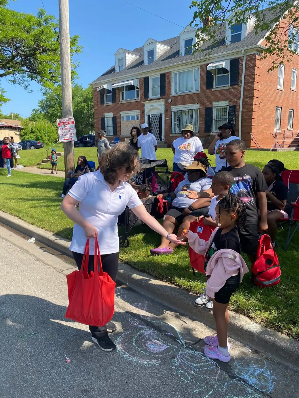 Sara Rodriguez at the Juneteenth Jubilee Parade alongside Senator Dora Drake in Milwaukee